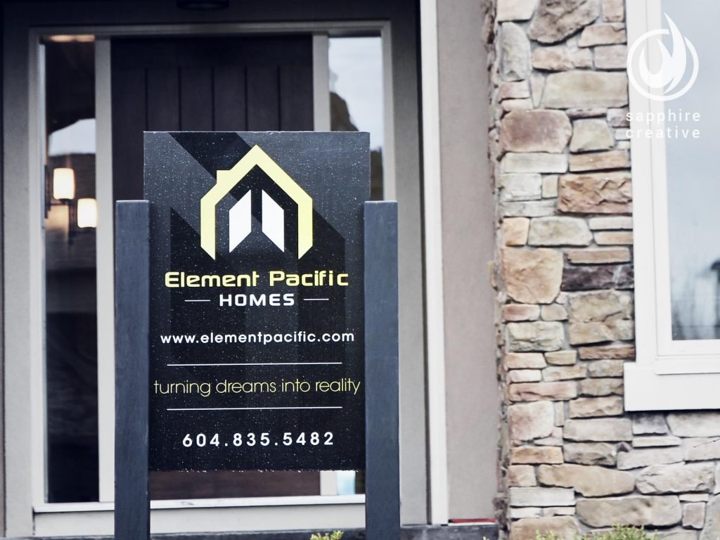 element-homes-real-estate-sandwich-board-signage-abbotsford